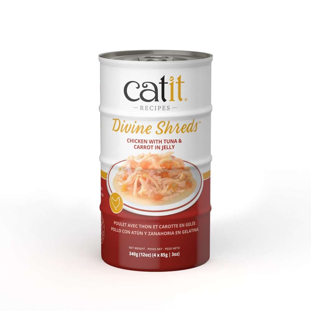 Catit Divine Shreds in Jelly Chicken 4 Pack