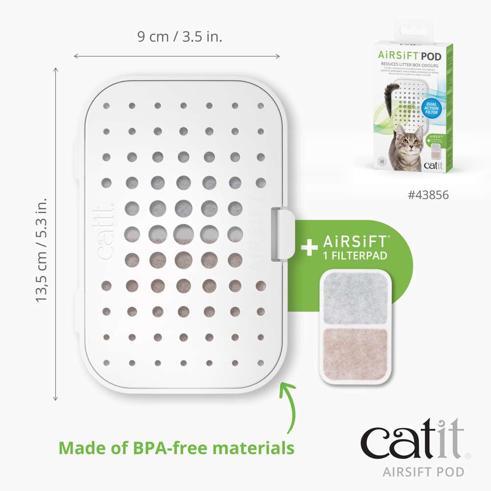 Catit Airsift Dual Action Odor Reducing Pod