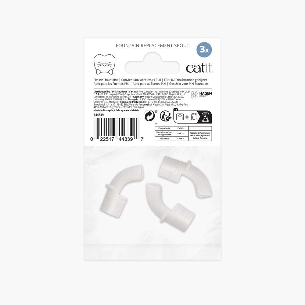 Catit PIXI Fountain Replacement Spout 3 pack