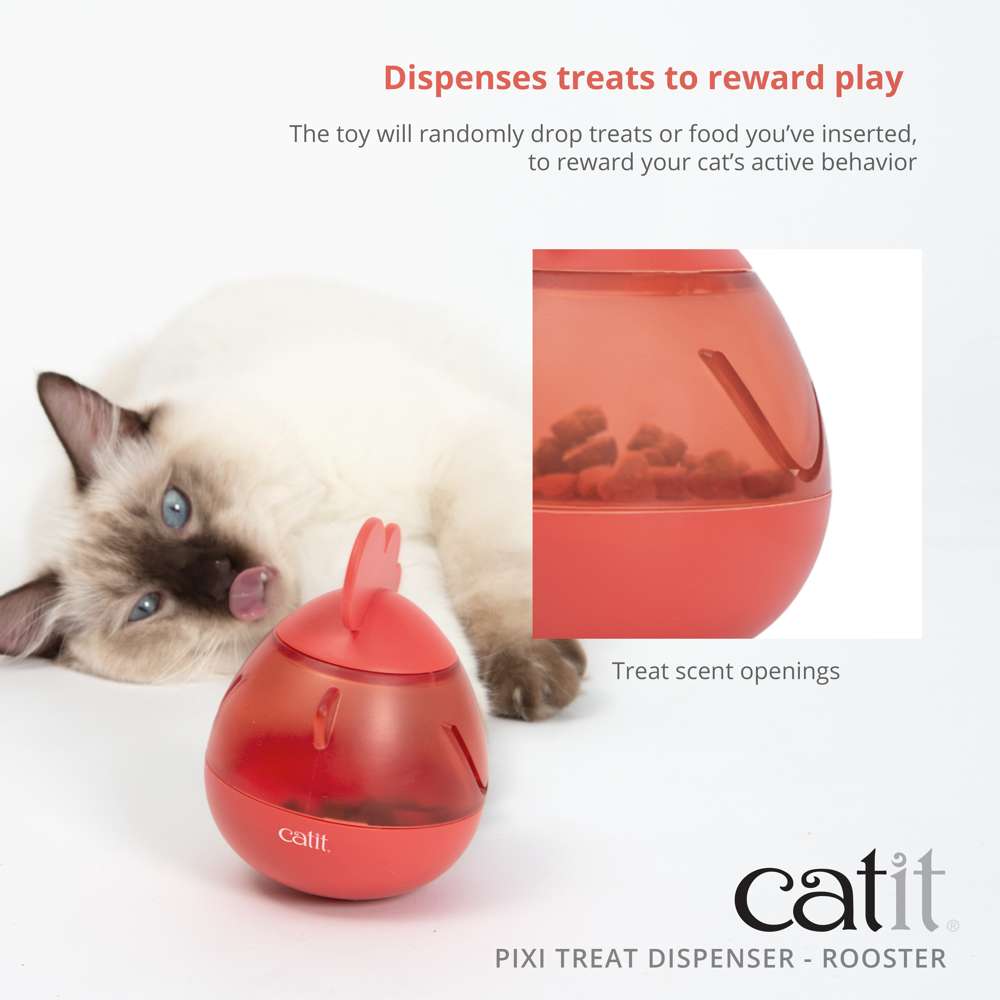 Catit PIXI Treat Dispenser – Rooster – Catit USA - Official Catit