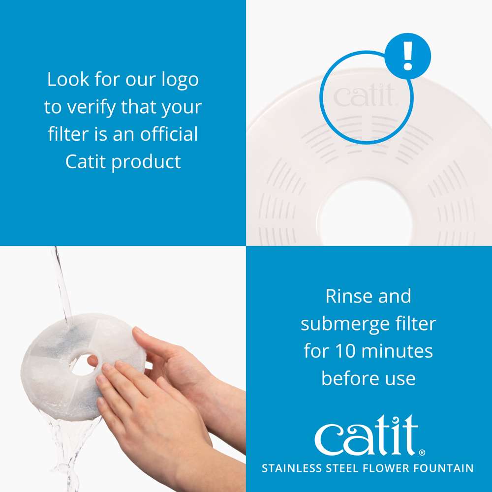 Catit Stainless Steel Flower Fountain