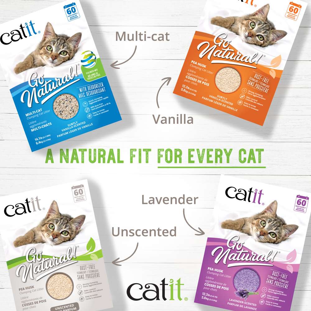 Catit Go Natural! Pea Husk Clumping Cat Litter – Catit USA