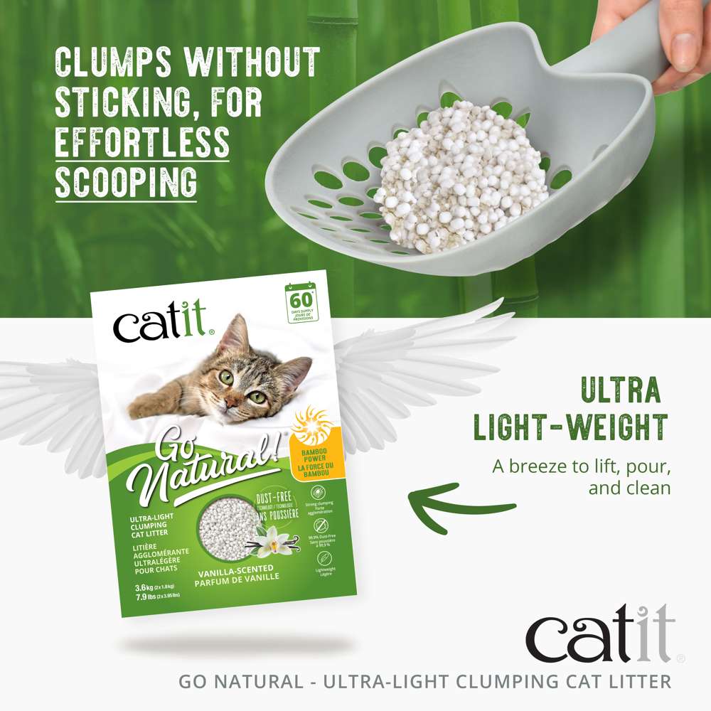 Catit Go Natural Bamboo Litter Vanilla