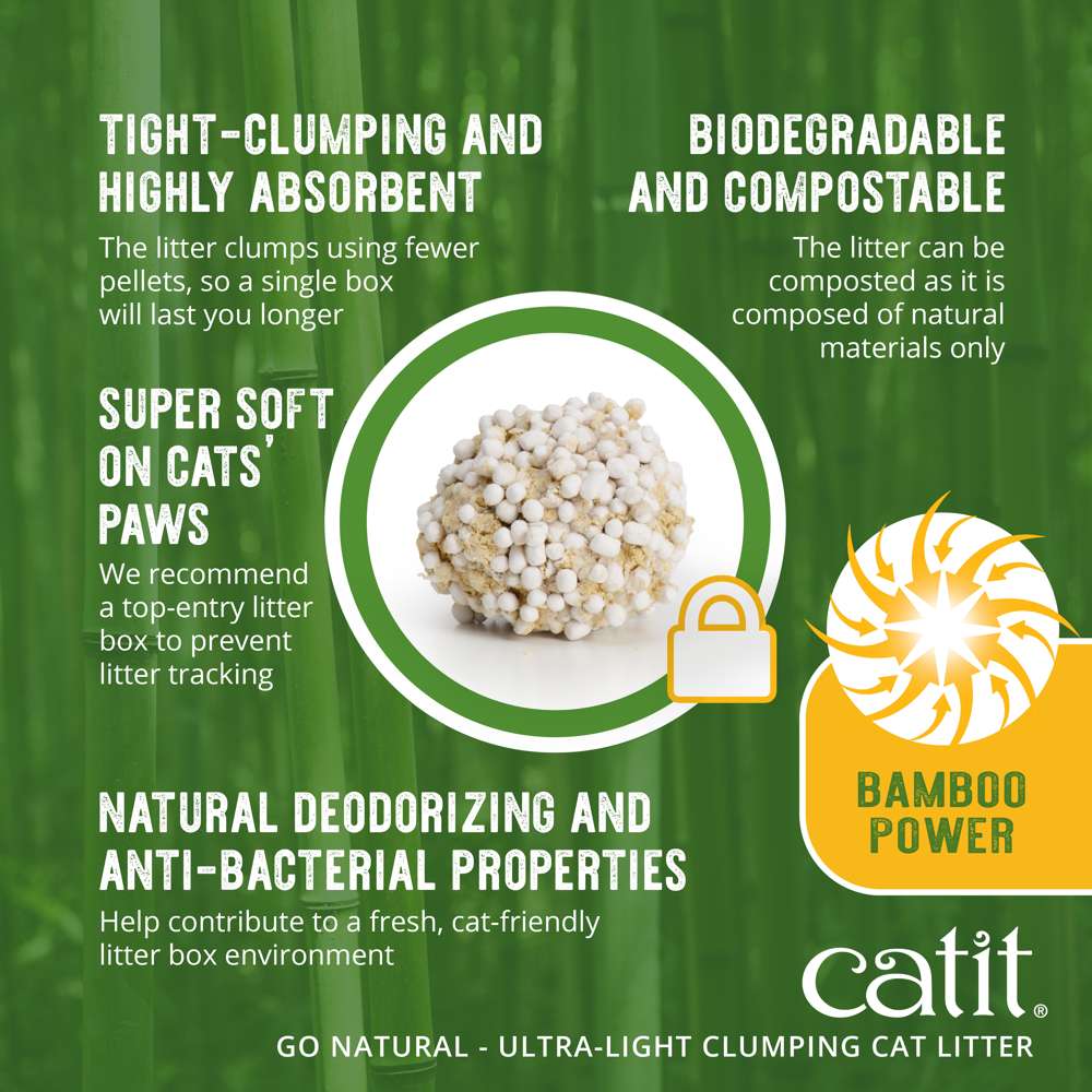 Catit Go Natural Bamboo Litter Vanilla