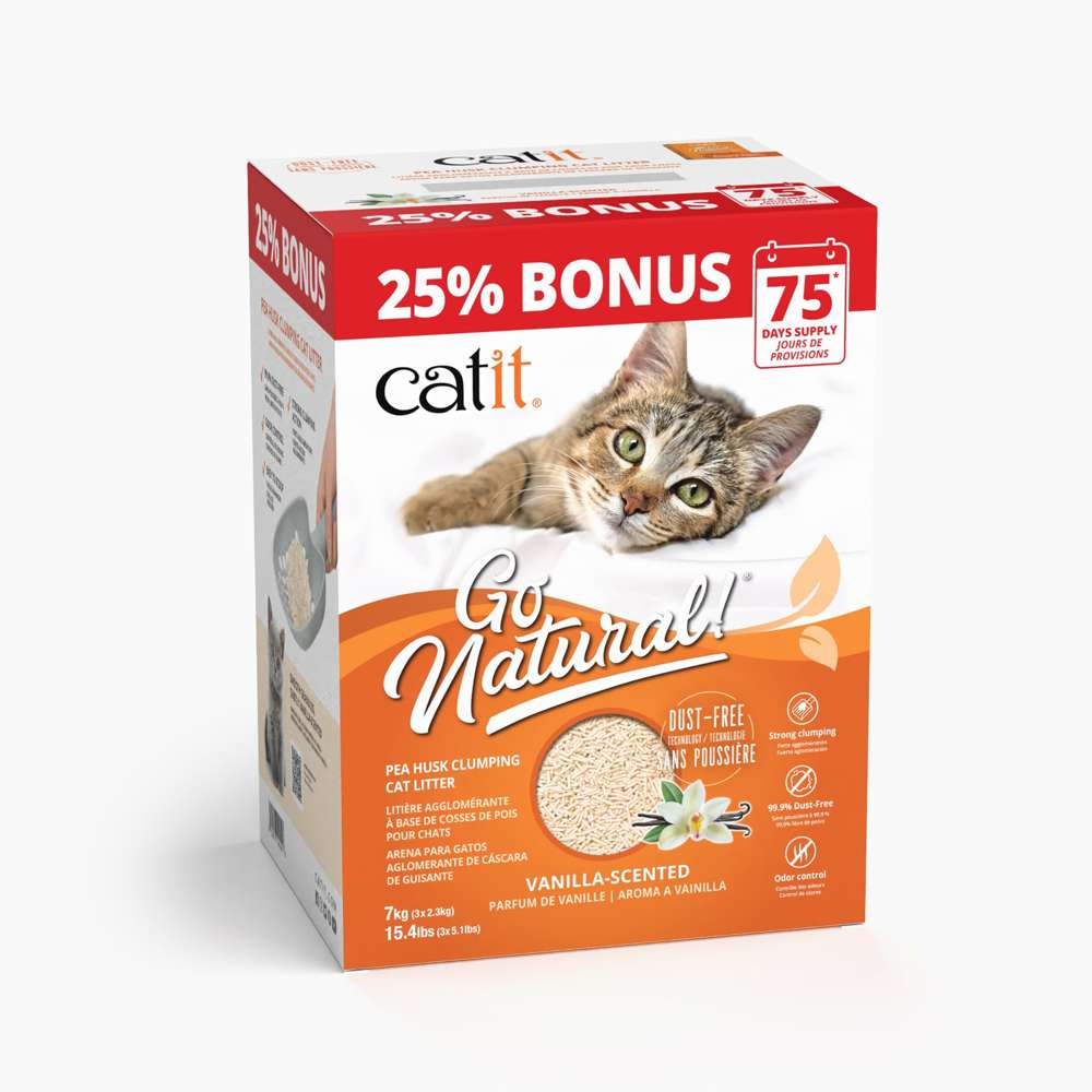 Catit Go Natural Pea Husk Litter Bonus Box