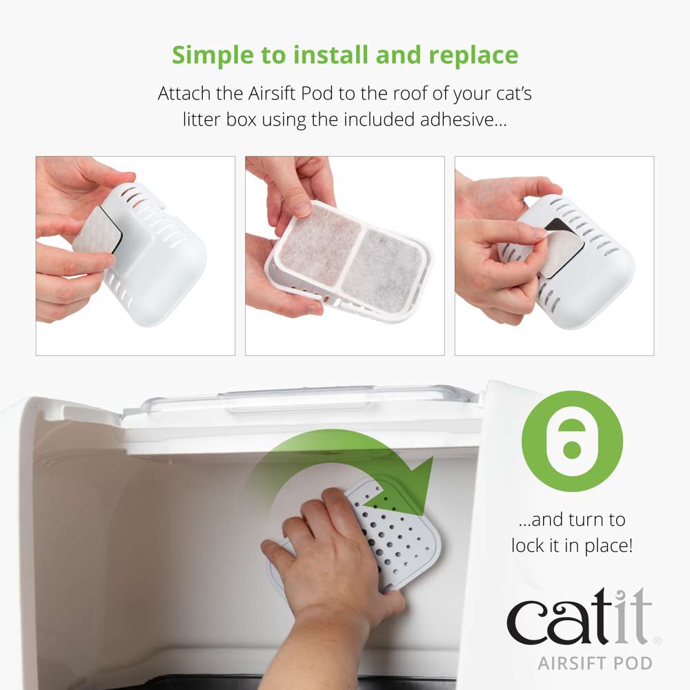 Catit Airsift Dual Action Odor Reducing Pod