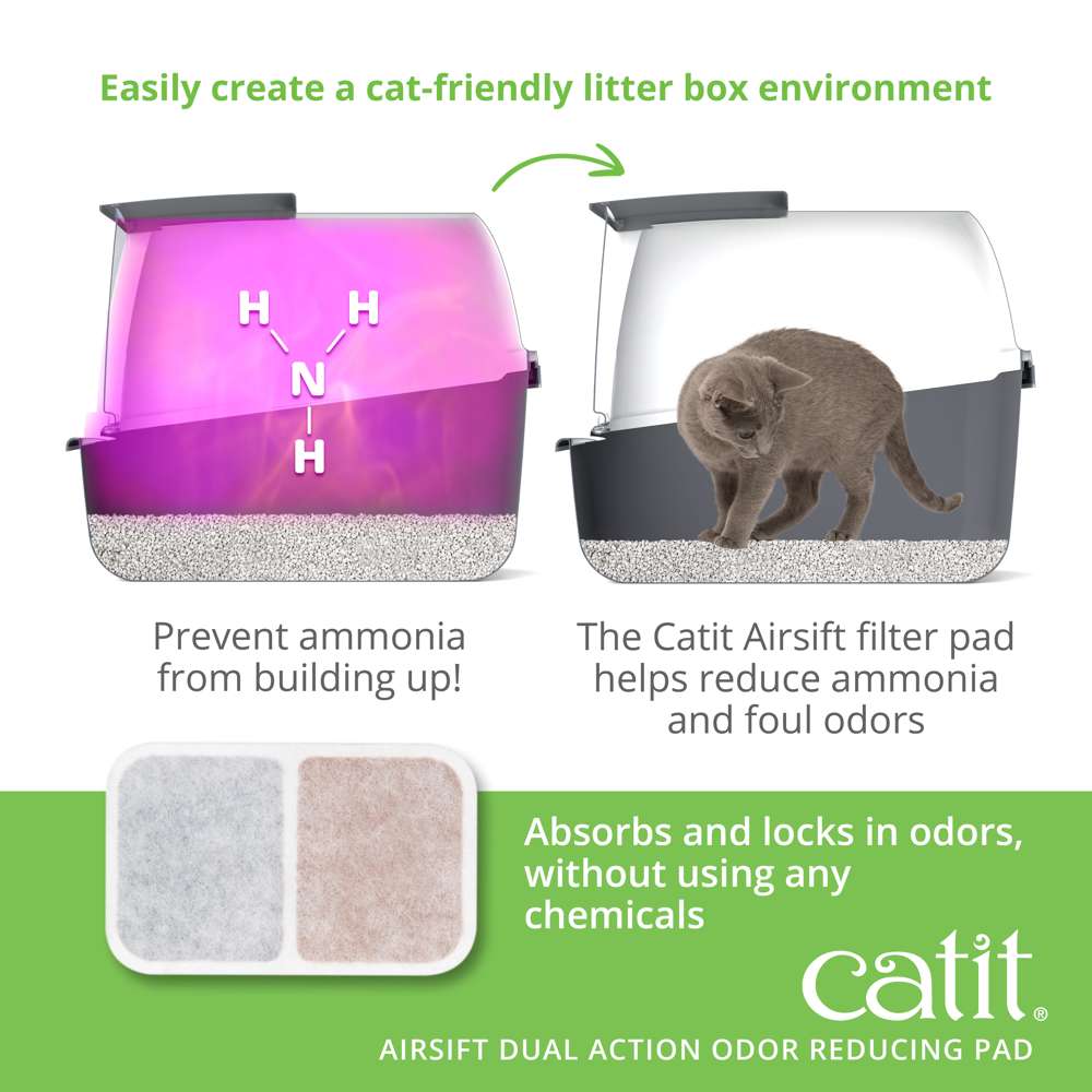 Catit Airsift Dual Action Odor Reducing Pad