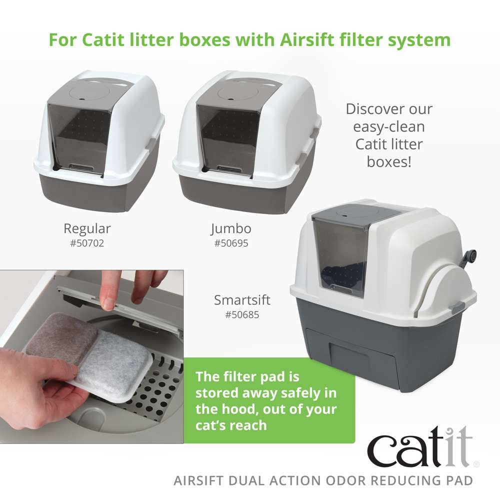 Catit Airsift Dual Action Odor Reducing Pad