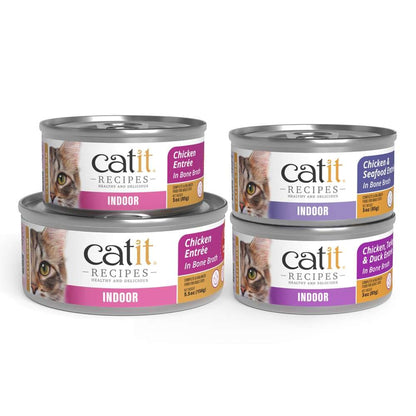 Case of Catit Recipes INDOOR Entrée in Bone Broth