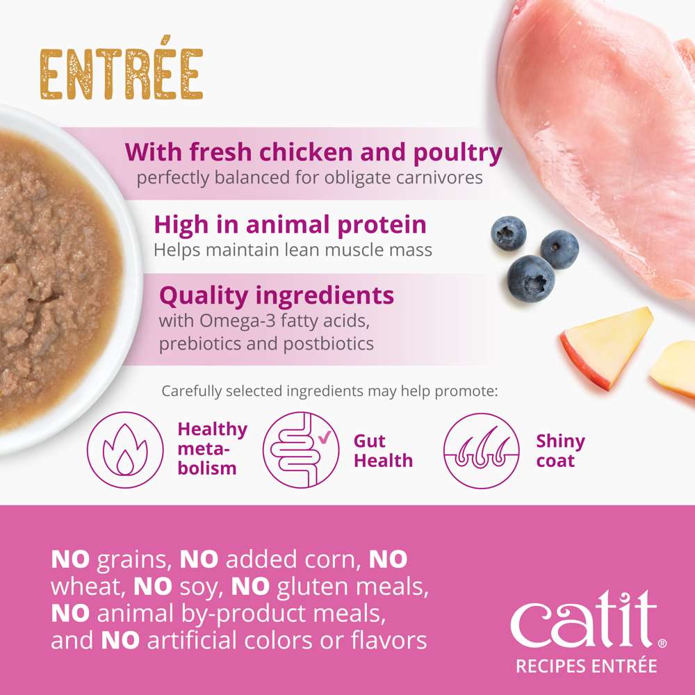 Case of Catit Recipes INDOOR Entrée in Bone Broth