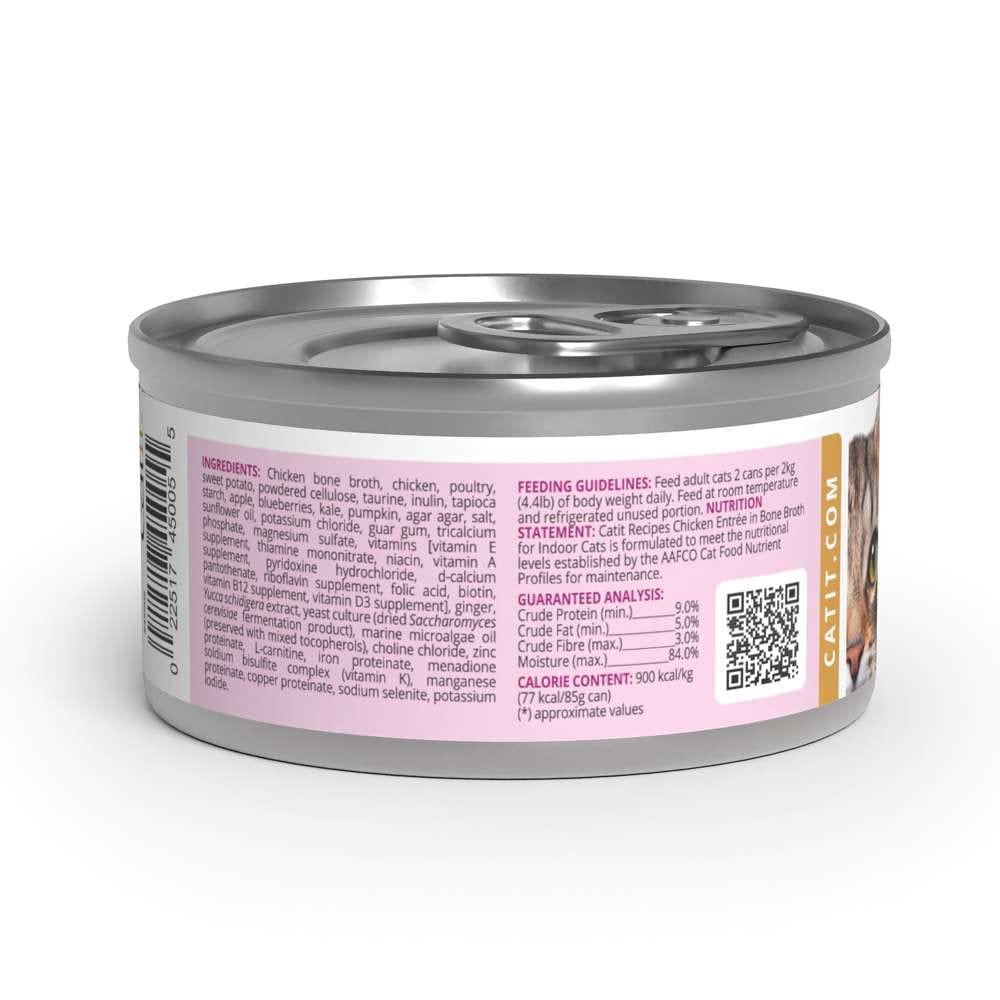 Case of Catit Recipes INDOOR Entrée in Bone Broth