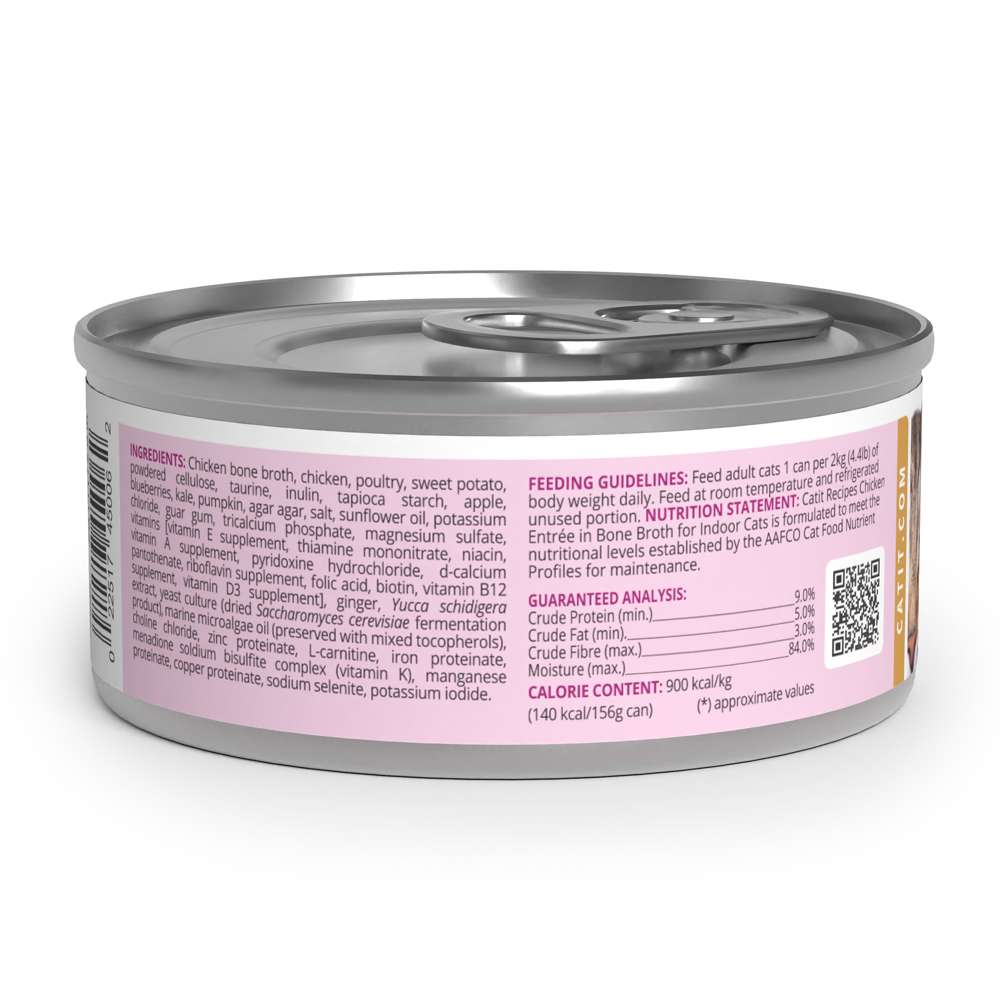 Case of Catit Recipes INDOOR Entrée in Bone Broth