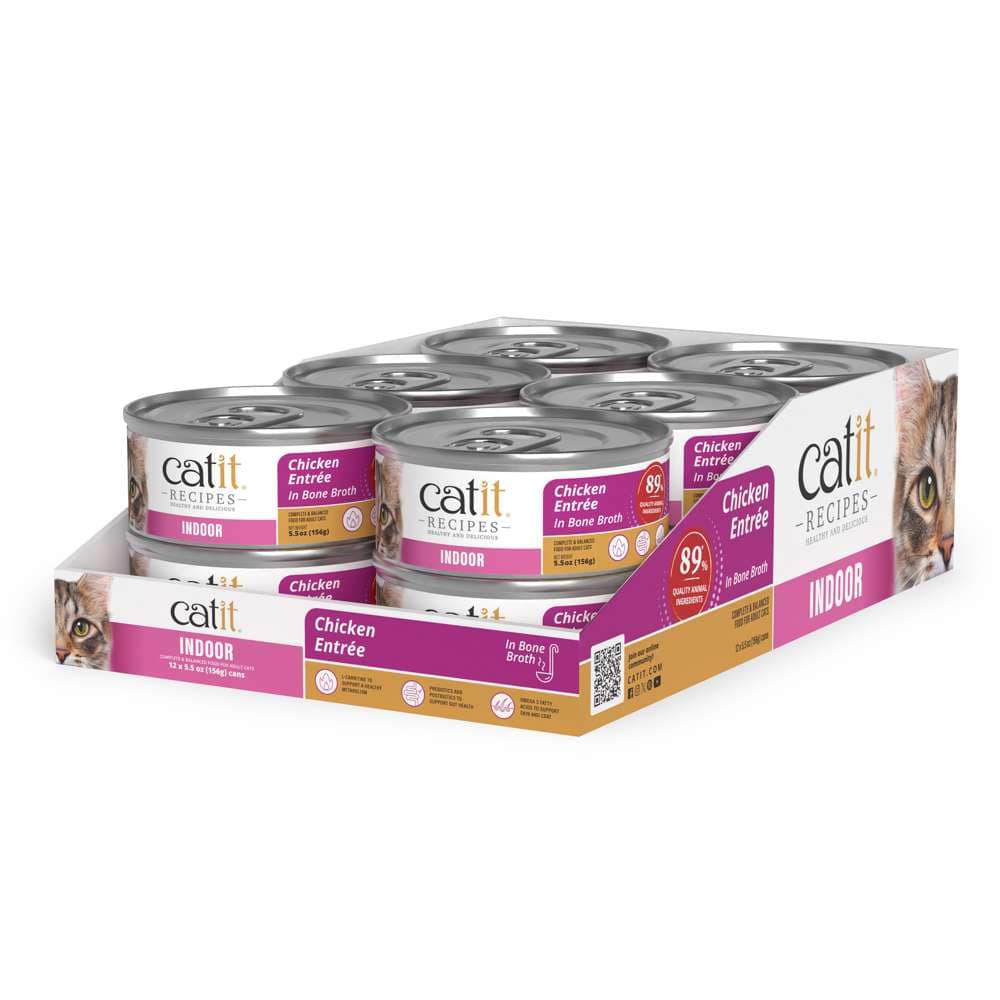 Case of Catit Recipes INDOOR Entrée in Bone Broth