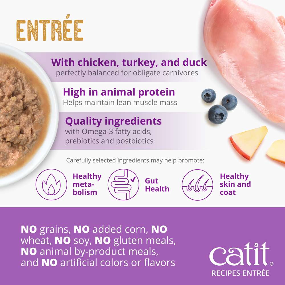 Case of Catit Recipes INDOOR Entrée in Bone Broth