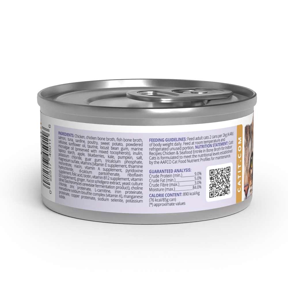 Case of Catit Recipes INDOOR Entrée in Bone Broth