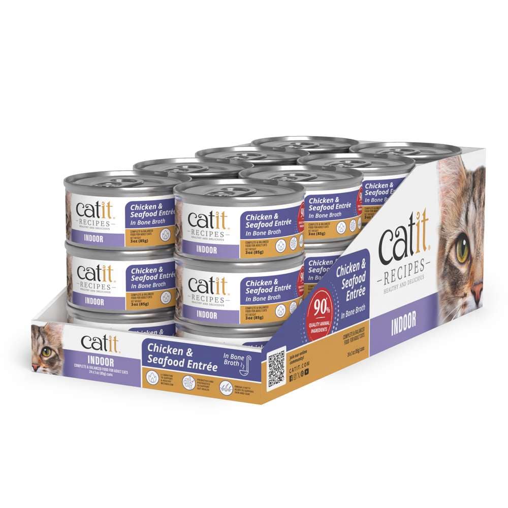 Case of Catit Recipes INDOOR Entrée in Bone Broth