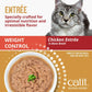 Case of Catit Recipes Weight Control Chicken Entrée in Bone Broth for Adult Cats