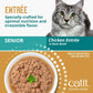 Case of Catit Recipes Chicken Entrée in Bone Broth for Senior Cats