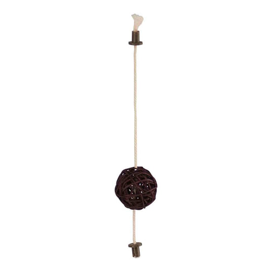 Catit Vesper Rattan Ball Toy Dark