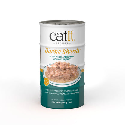 Catit Divine Shreds in Jelly – Tuna – 4 Pack