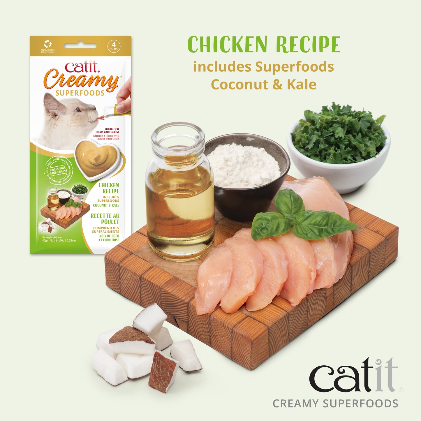 Catit Creamy Superfood Treats - 8 pack
