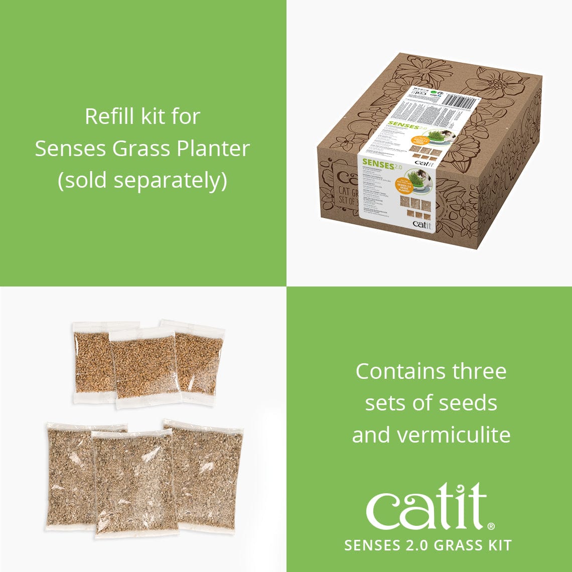 Catit Senses Cat Grass Kit