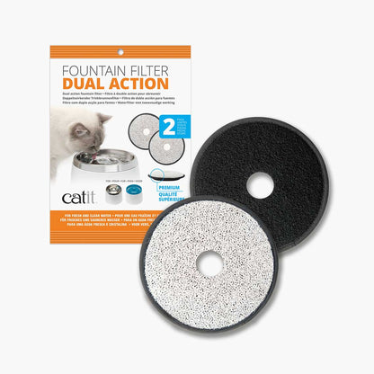 Catit Dual Action Fountain Filter – 2 Pack