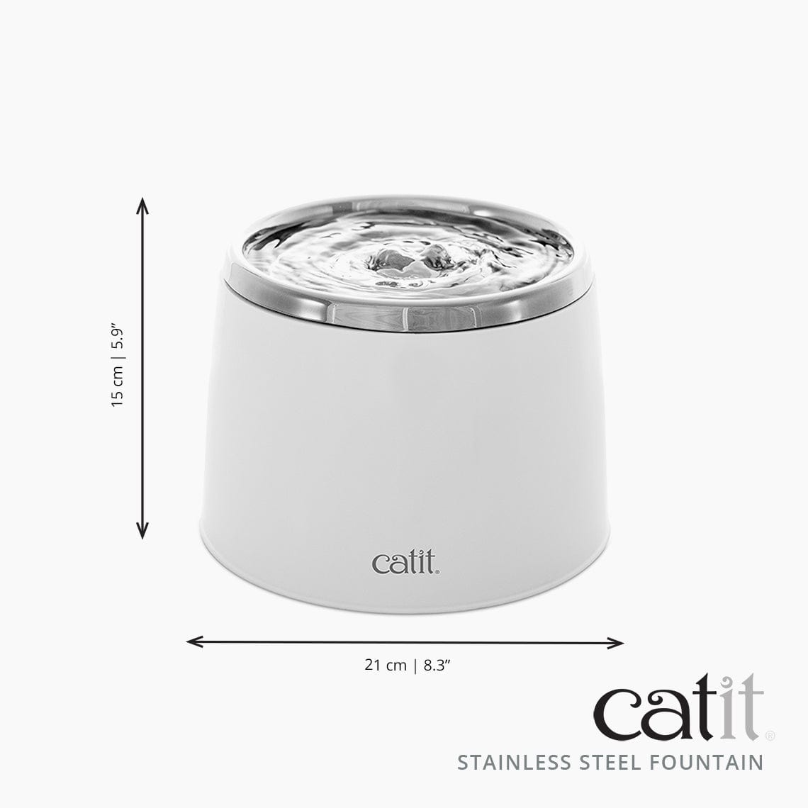 Catit fresh and store clear water fountain