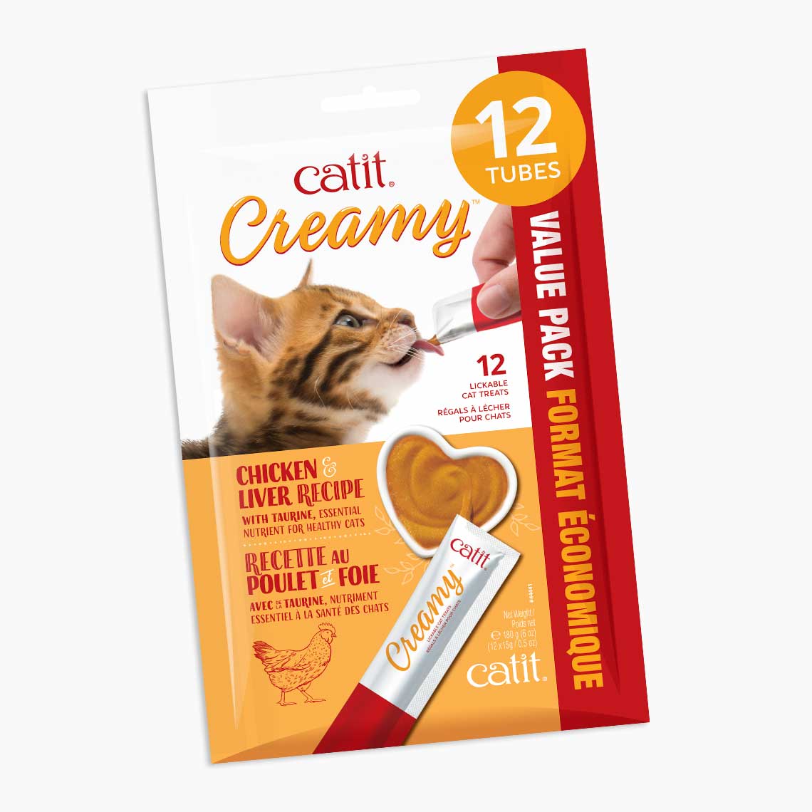 Catit Creamy Cat Treats – 12 Pack