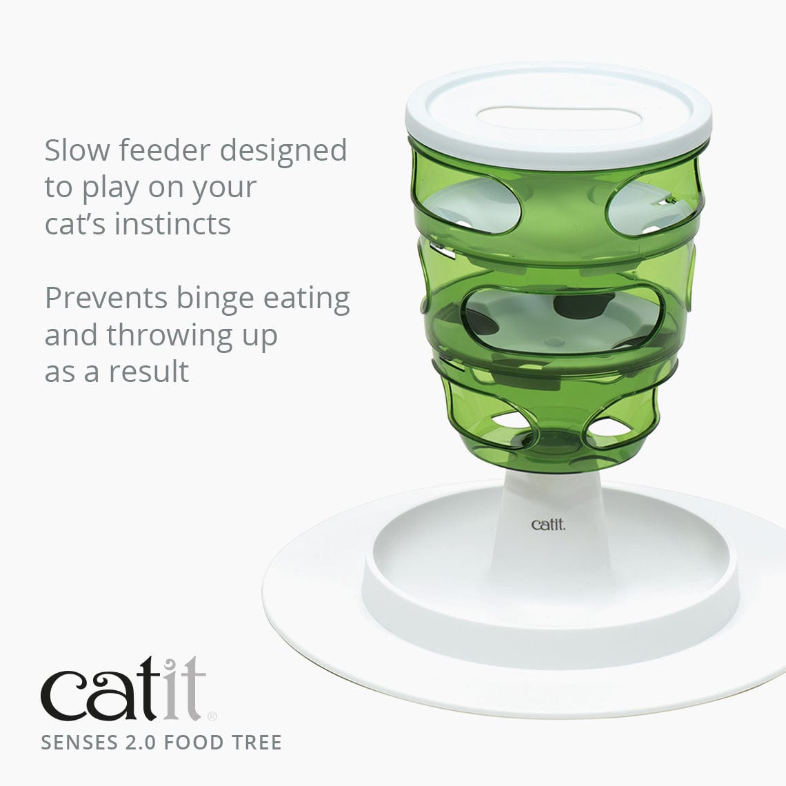 Catit Senses 2.0 Food Tree  Cat Treat & Food Dispenser Toy - The Pet  Beastro