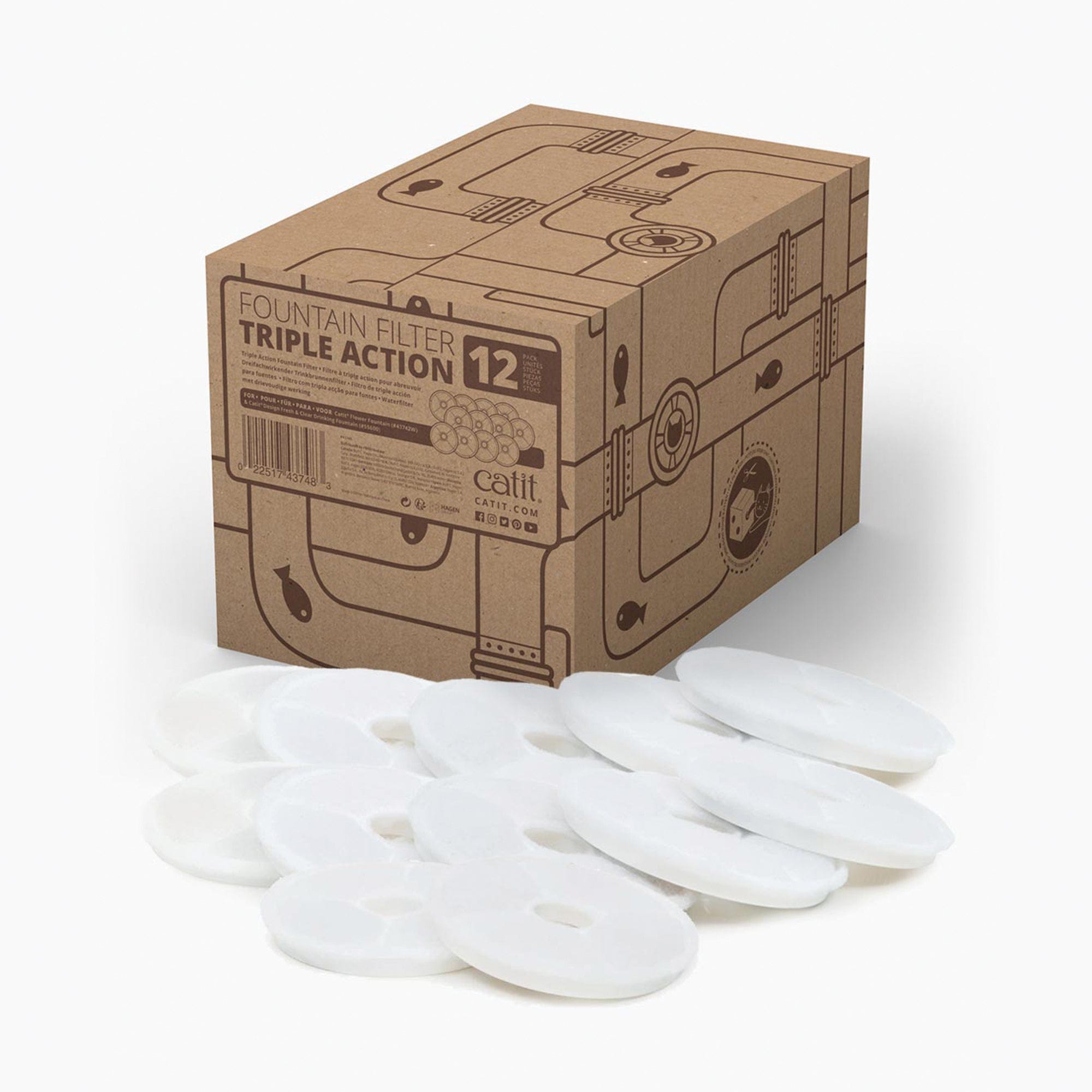 Catit triple action hot sale filter 5 pack