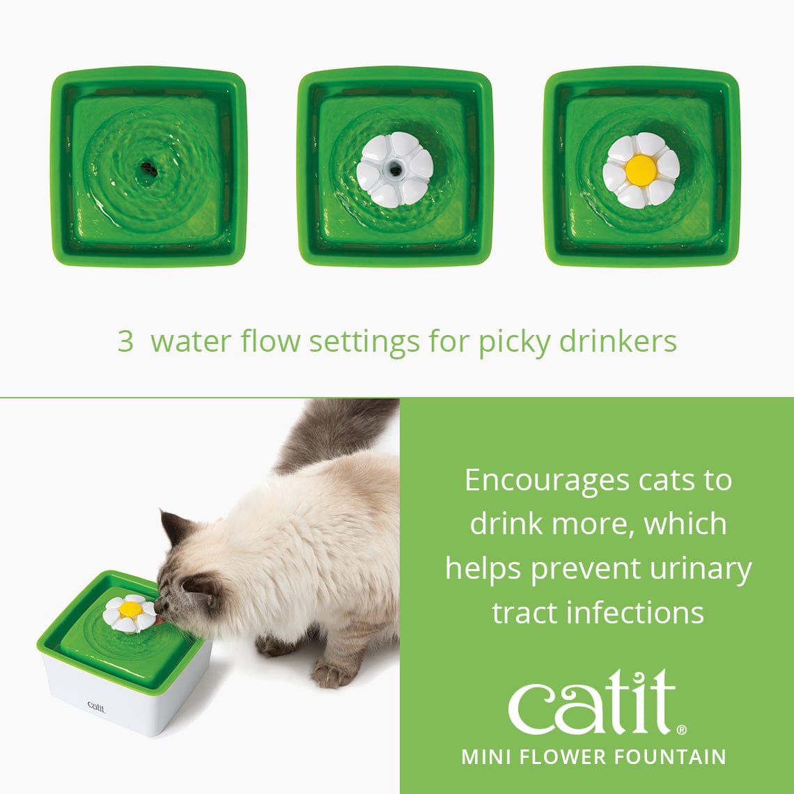 Catit flower cat's drinking fountain best sale