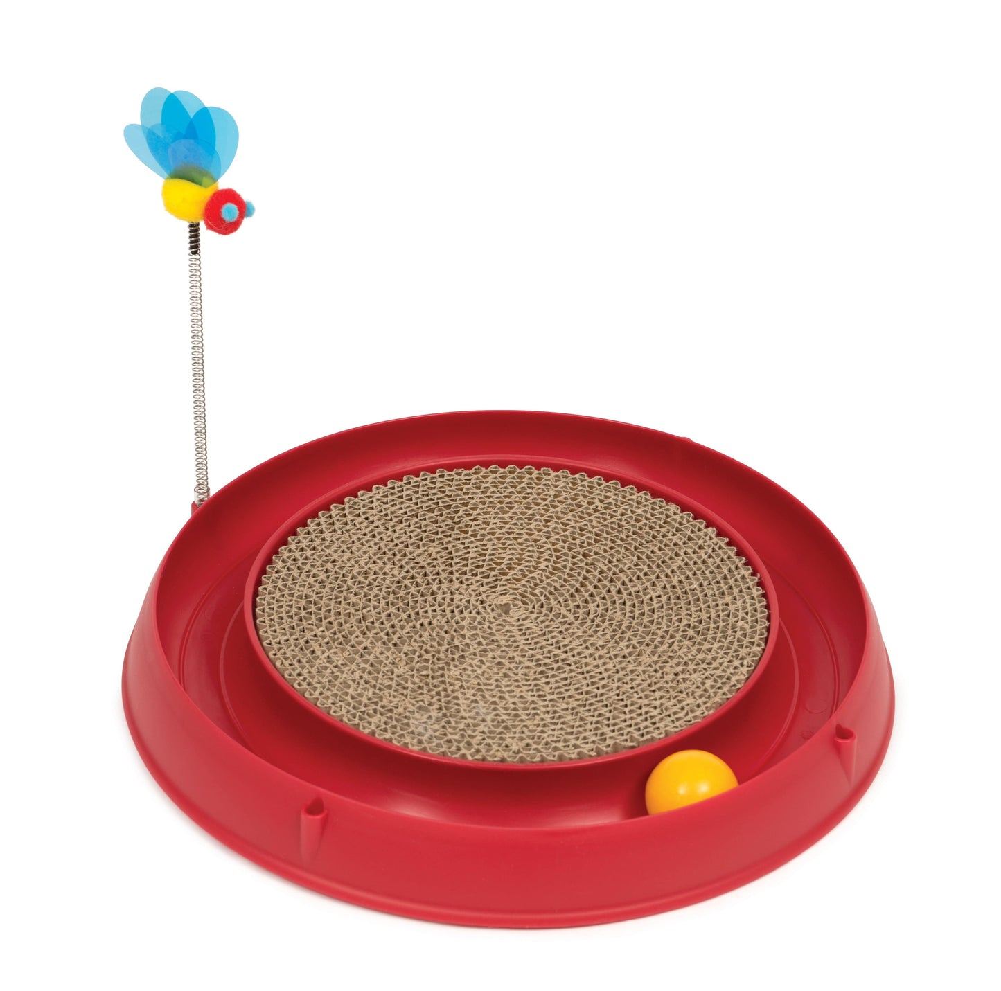 Catit Circuit Ball Toy with Scratch Pad
