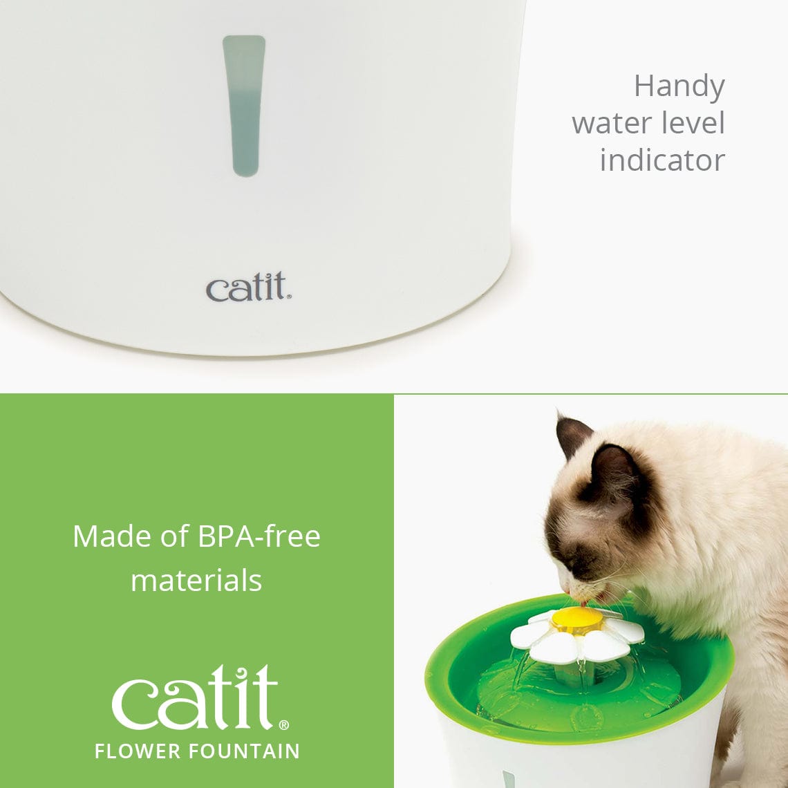 Catit cat water outlet fountain