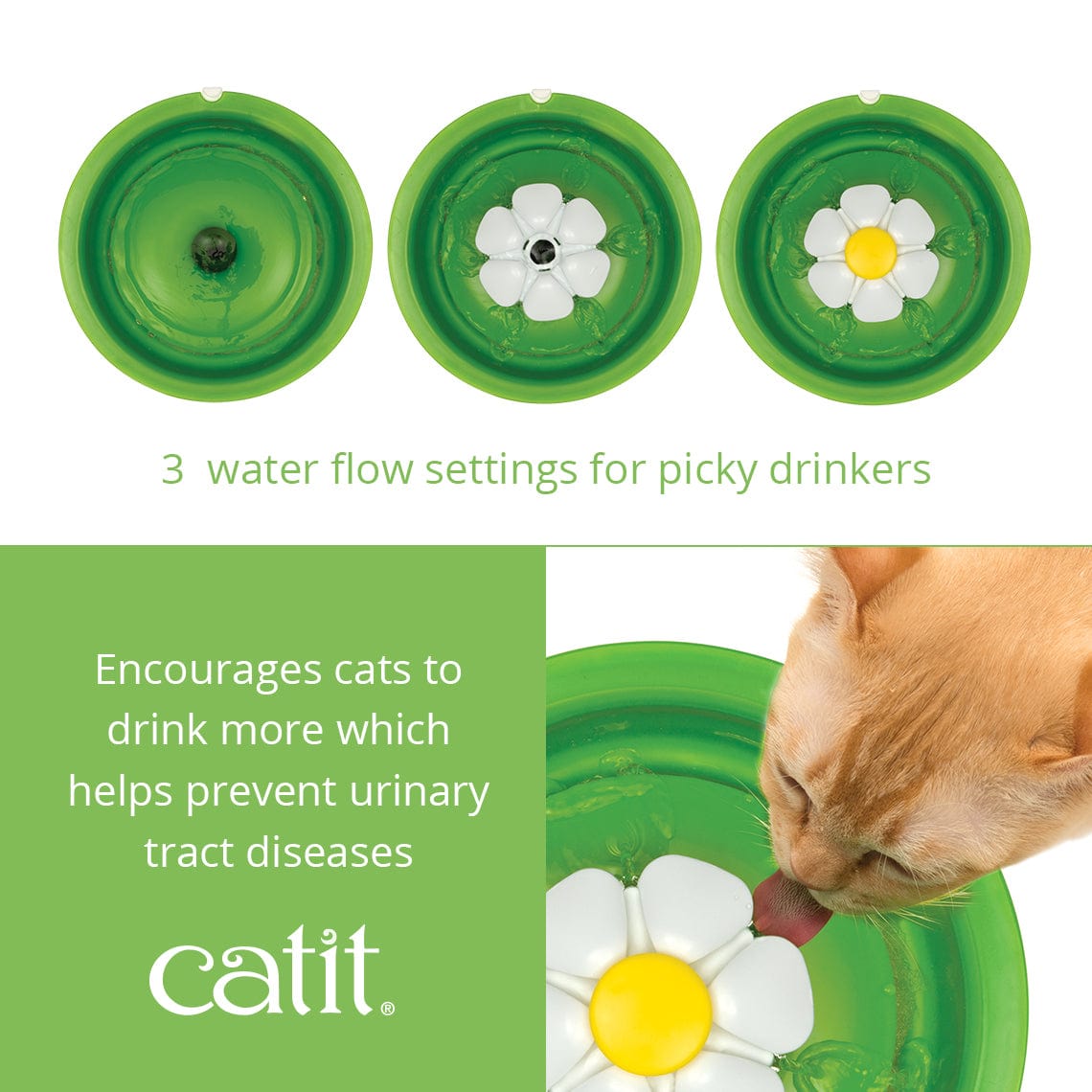 Catit flower cat sale water fountain filters